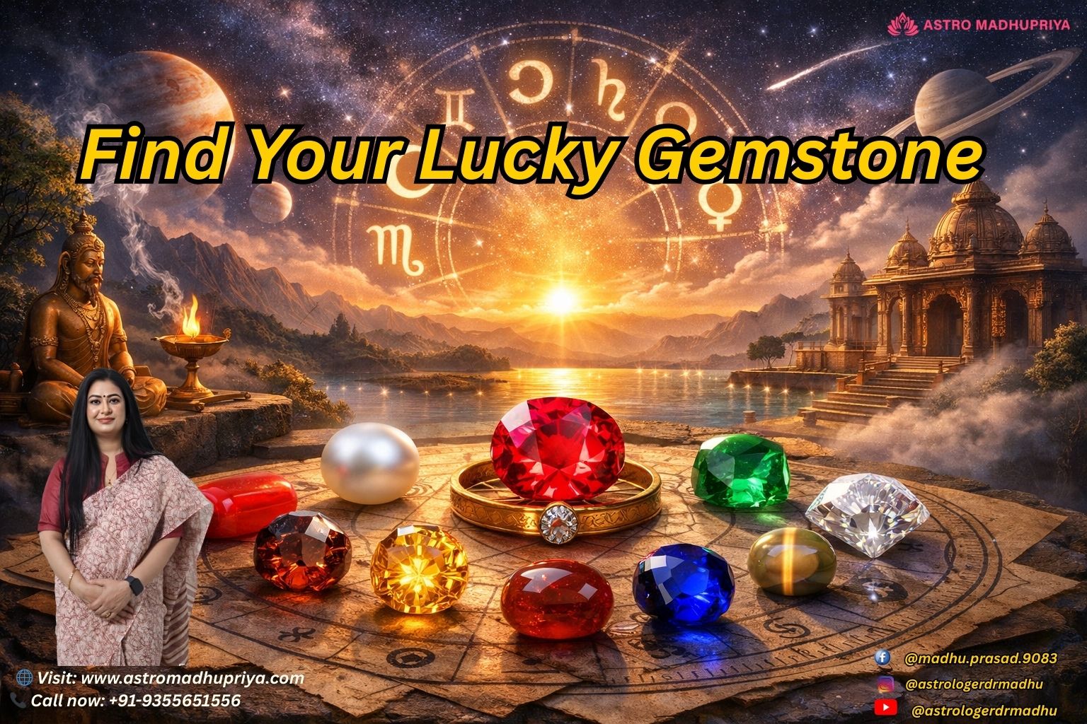 Gemstone in Astrology - Find Your Lucky Gemstone by Dr. Madhu Priya