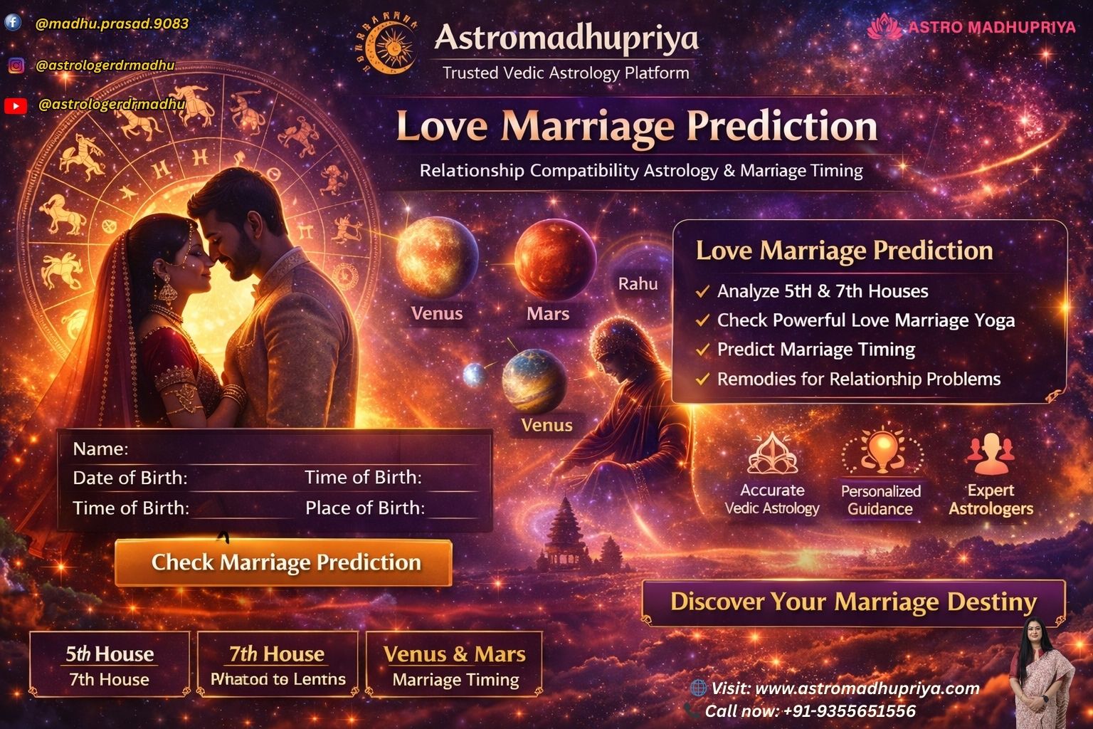 Love Marriage Prediction by Date of Birth