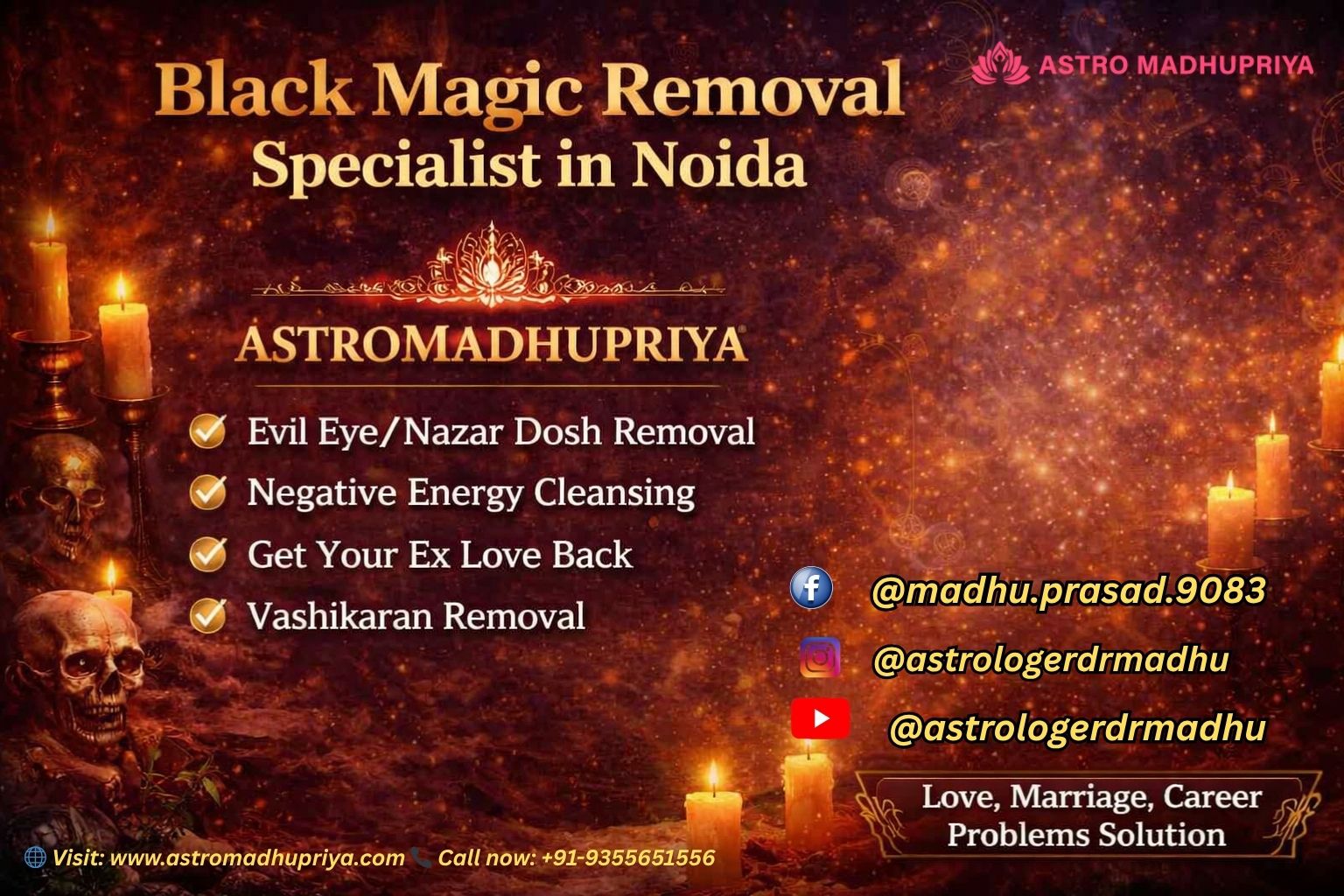 Black Magic Removal Specialist in Noida - Astromadhupriya