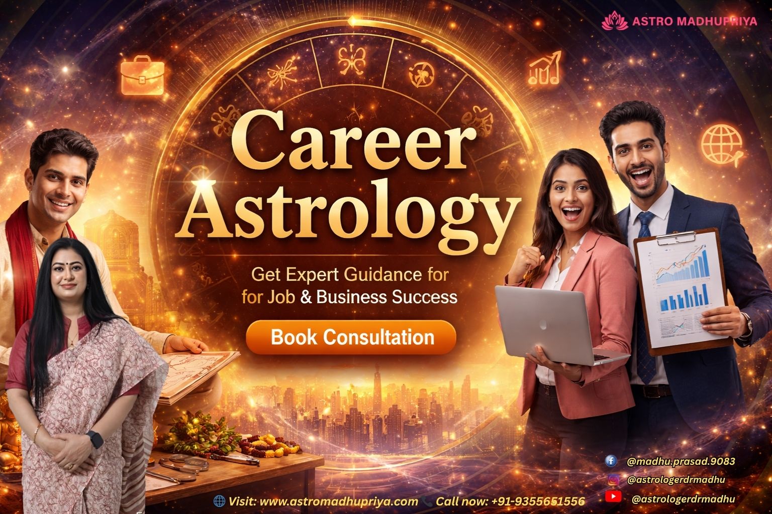 Best Career Astrologer in Noida - Dr. Madhu Priya Ji