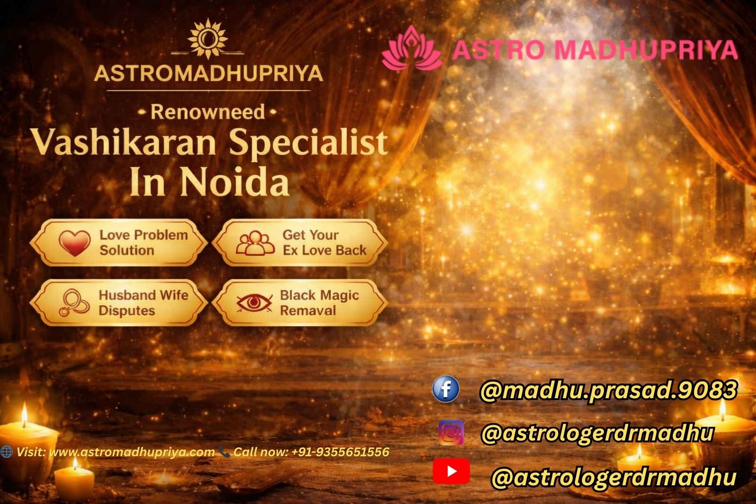 Best Vashikaran Specialist in Noida - Astromadhupriya