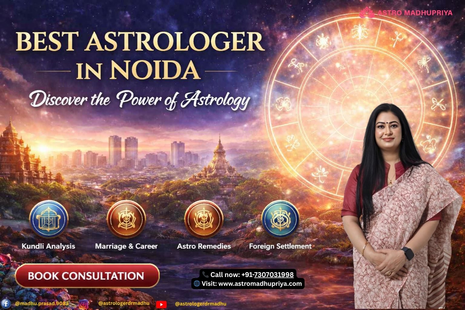Best Astrologer in Noida - Astromadhupriya Vedic Consultation