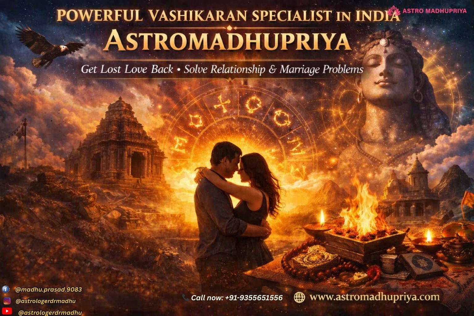 Vashikaran Specialist Dr. Madhu Priya - Love Problem Solution