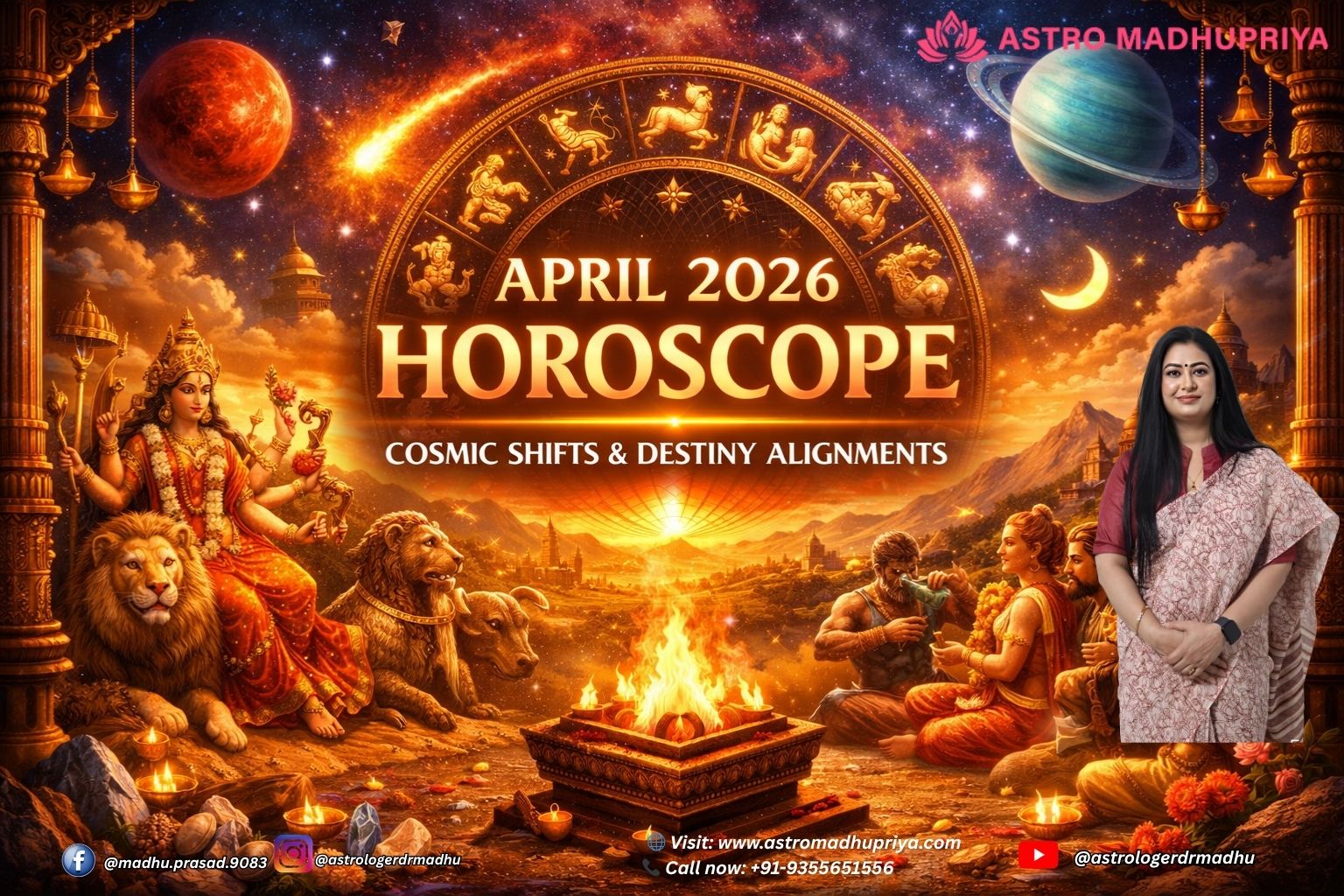 pril 2026 Horoscope cosmic planetary changes Aries Uranus Gemini destiny alignments