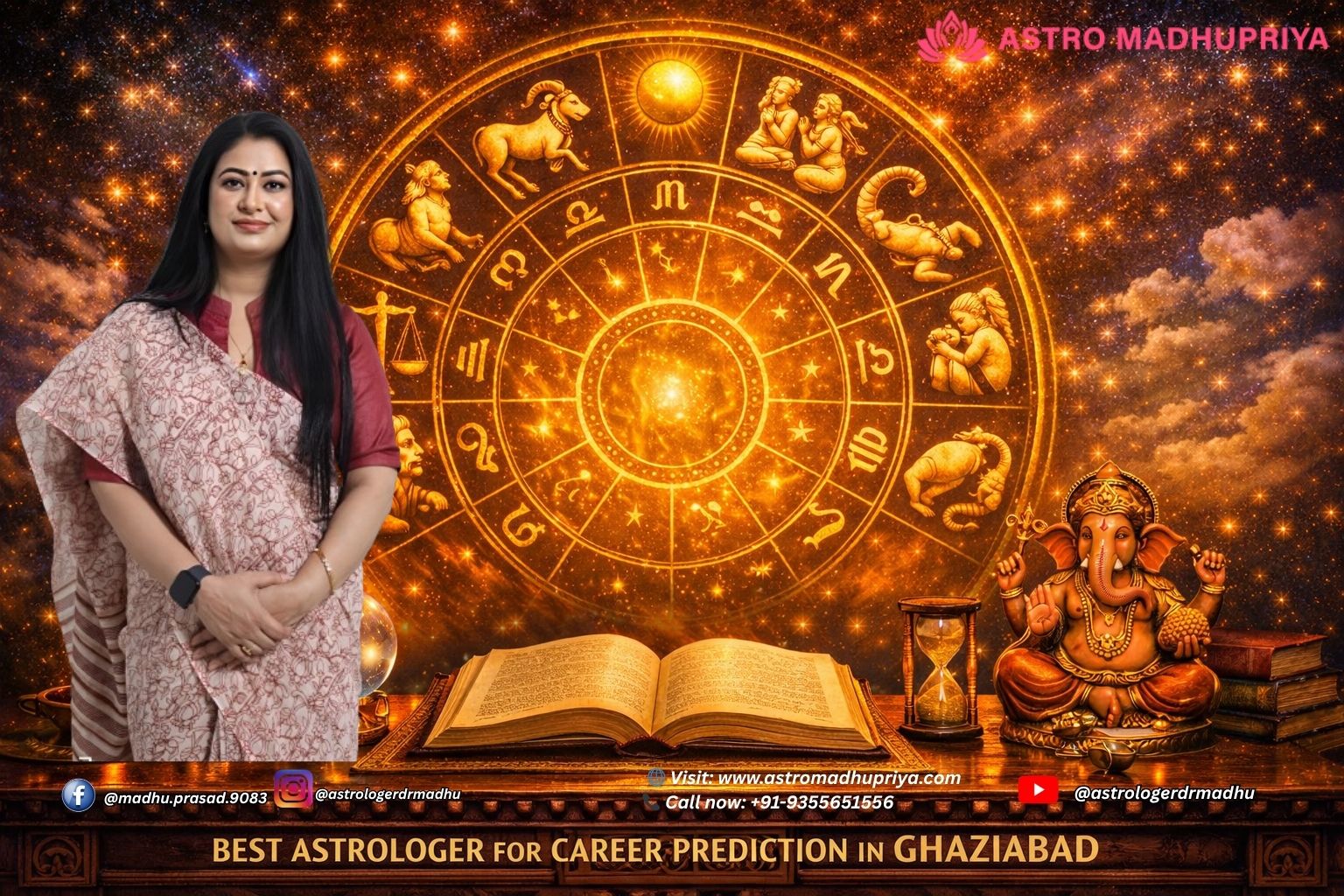 Astromadhupriya – Career Astrology Consultation in Ghaziabad for job, business, and promotion success.