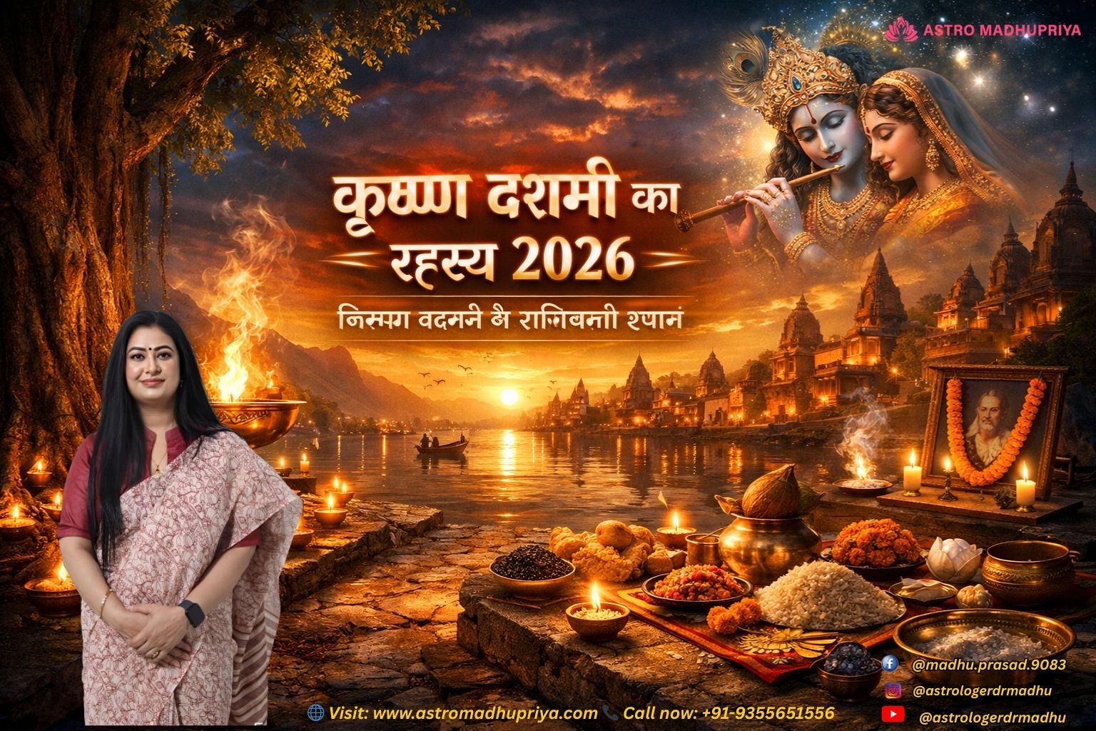 पीपल पूजा की छवि के लिए: "कृष्ण दशमी 2026 पर पीपल के पेड़ के नीचे सरसों के तेल का दीपक जलाते हुए व्यक्ति - शनि दोष निवारण उपाय।"