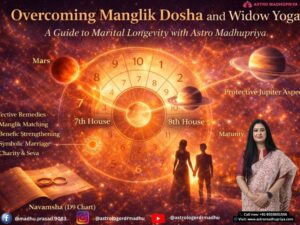 Overcoming Manglik Dosha and Widow Yoga: A Guide to Marital Longevity with Astro Madhupriya