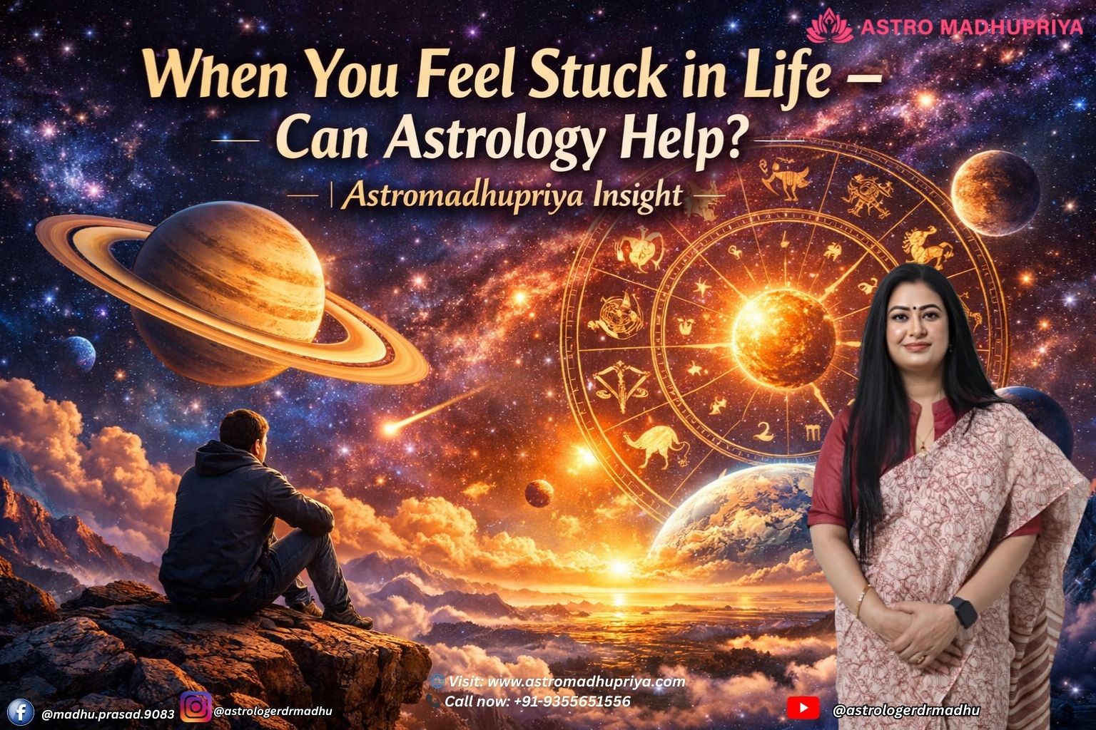 Astrology guidance for overcoming life stagnation – Saturn cycles, career delays, emotional blocks, and self-awareness through birth chart analysis (2026)