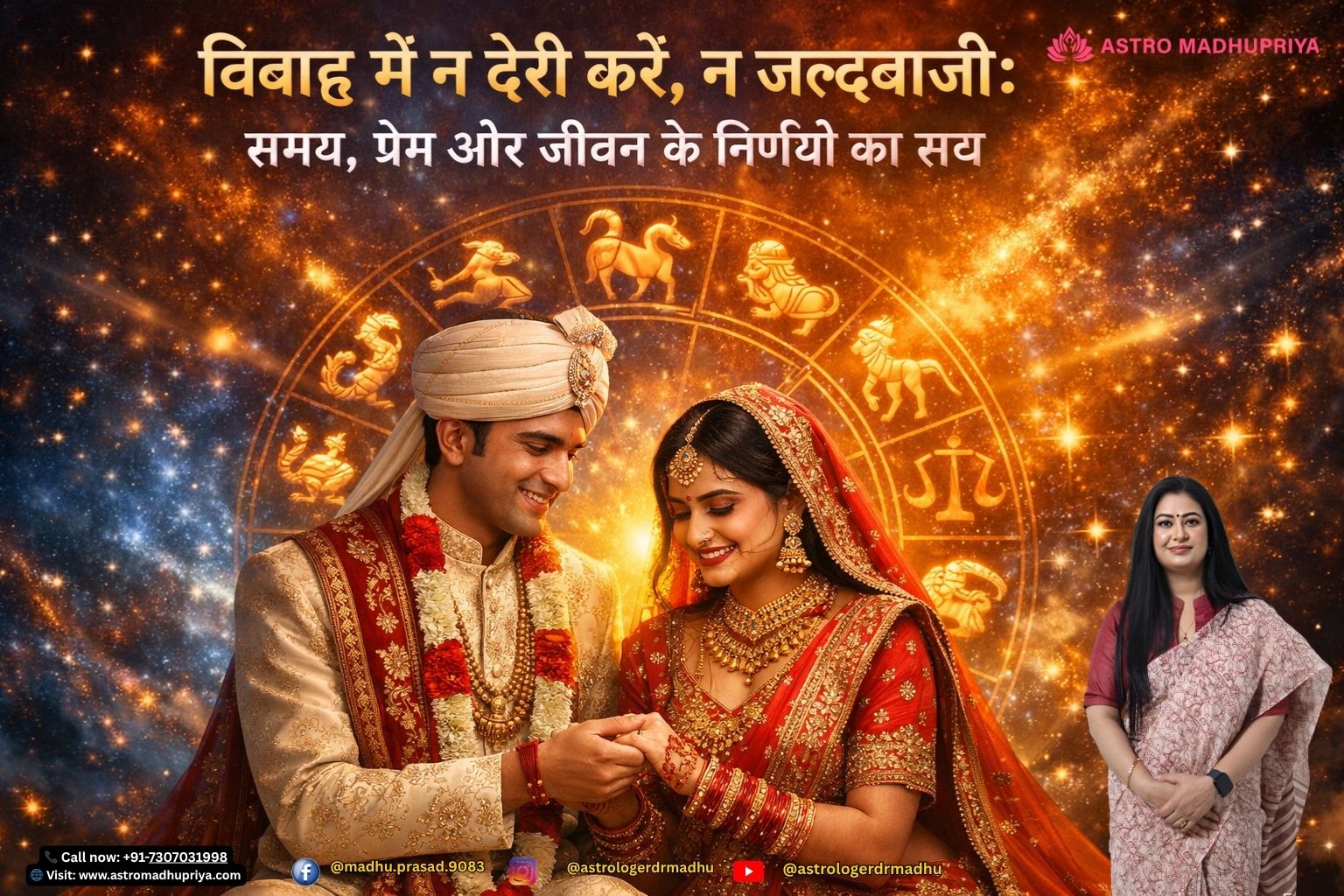 विवाह में संतुलन का प्रतीकात्मक चित्रण—एक ओर करियर और स्वतंत्रता, दूसरी ओर प्रेम और परिवार, बीच में संतुलन का तराजू।