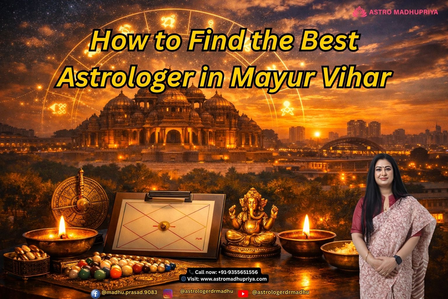 Trusted Vedic astrologer consultation in Mayur Vihar with accurate horoscope chart analysis