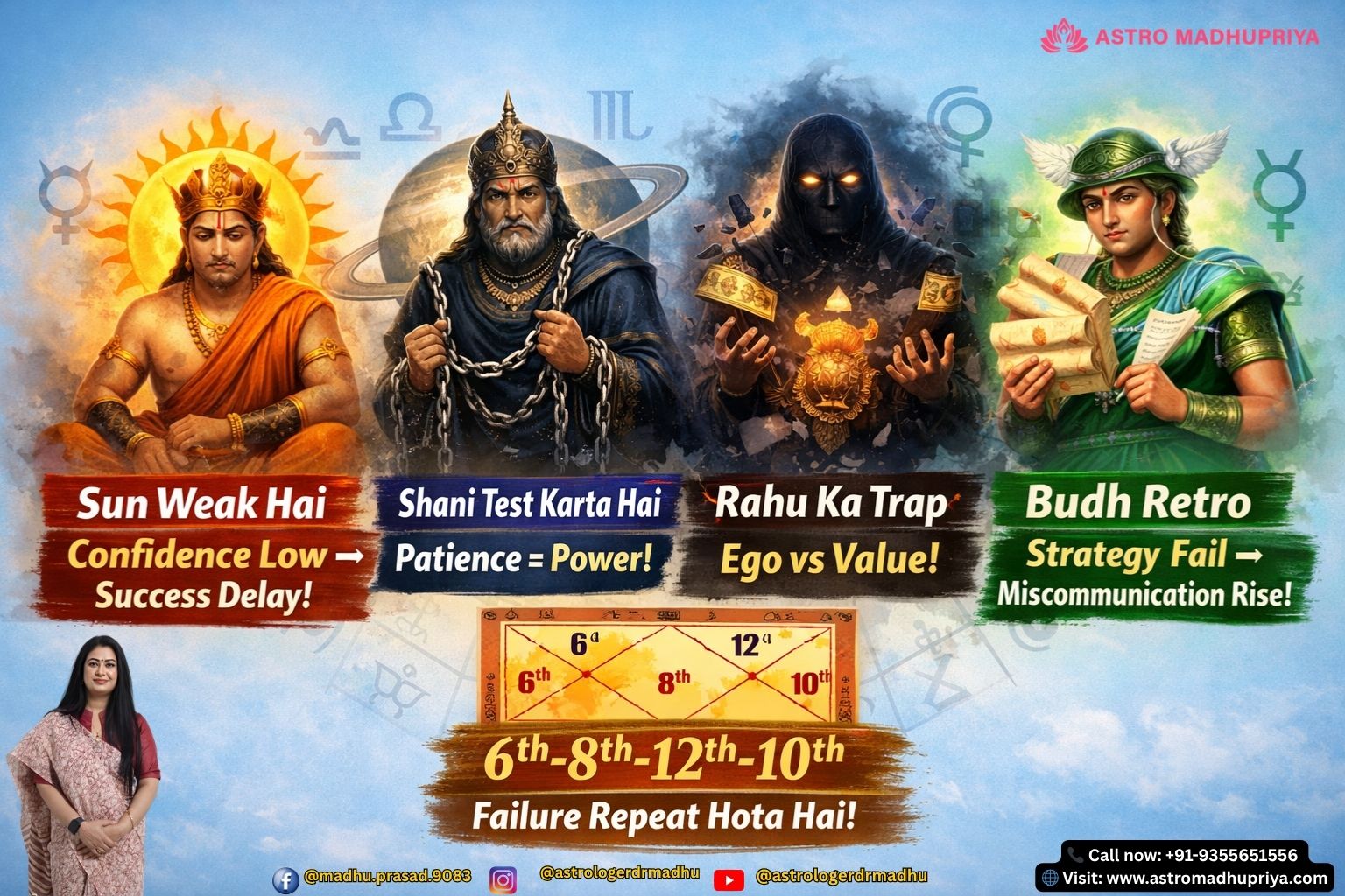 Repeated failure astrology remedies 2026