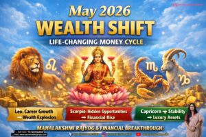 May 2026 Wealth Shift: इन 3 राशियों की बदल सकती है किस्मत, शुरू होगा Life-Changing Money Cycle