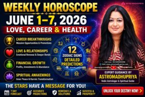 Weekly Horoscope June 1–7 2026: Love, Career, and Health
